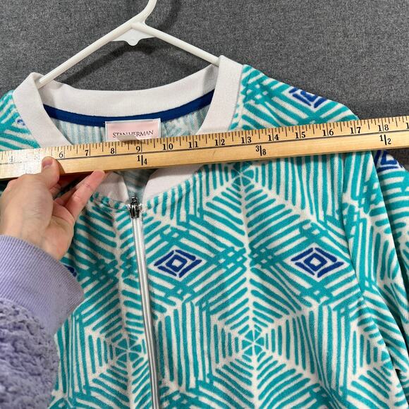 Stan Herman Whisper Tenry Mosaic Ripples Zip Lounger Bermuda Sea Size Large - Picture 5 of 7